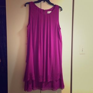 Jessica Simpson scallop tier hem dress, size 14